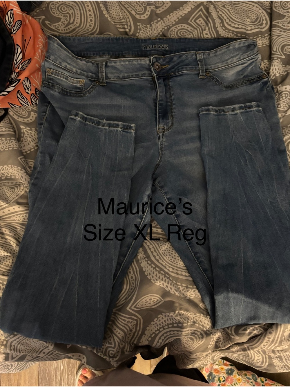 Maurices Light Blue Pleated Front Cropped Jeans